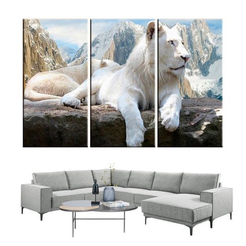Tableau Lion Blanc | Lion Royaume