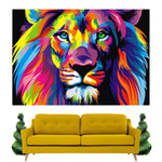 Tableau Lion Pop Art | Lion Royaume