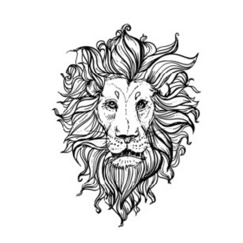 Tatouage Ephémère Lion Ink
