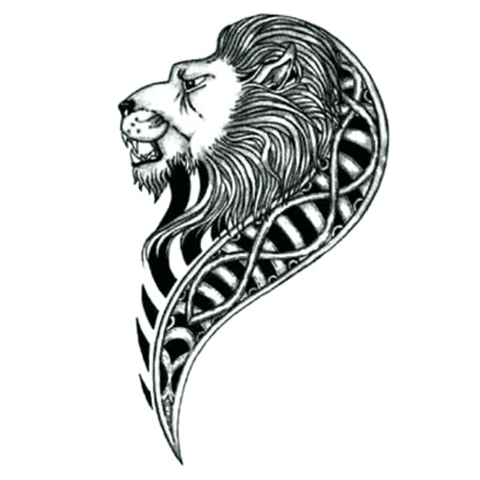 Tatouage Éphémère Lion Égyptien