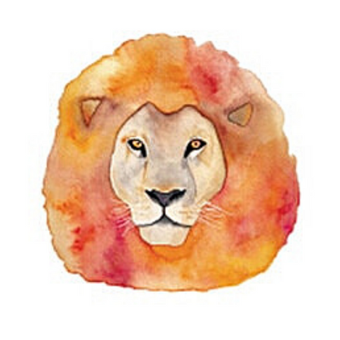 Tatouage Éphémère Lion Peinture