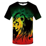 T-shirt lion jamaique.