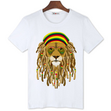 T-shirt lion rasta.