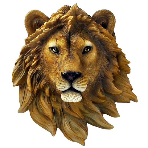 Tête de lion décoration.