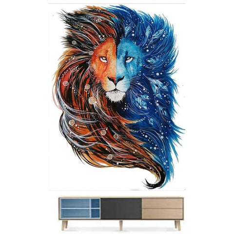 Toile Tête de Lion pour décoration unique