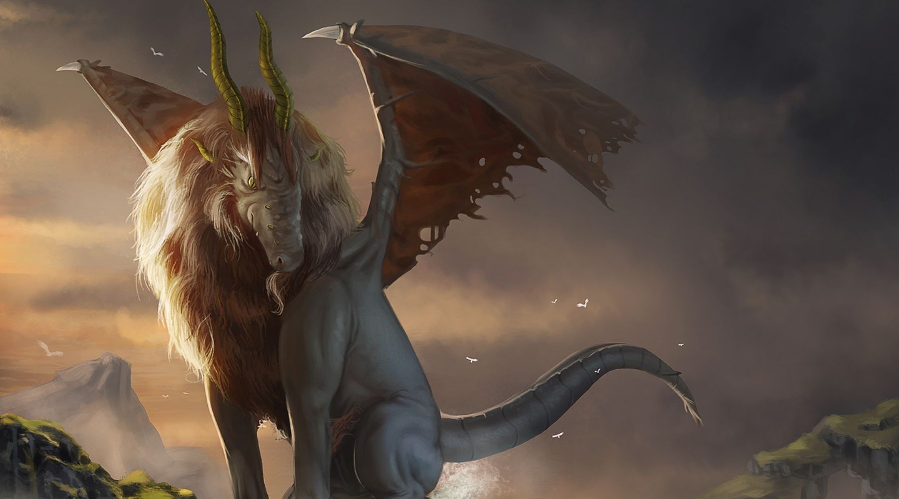 dragon lion