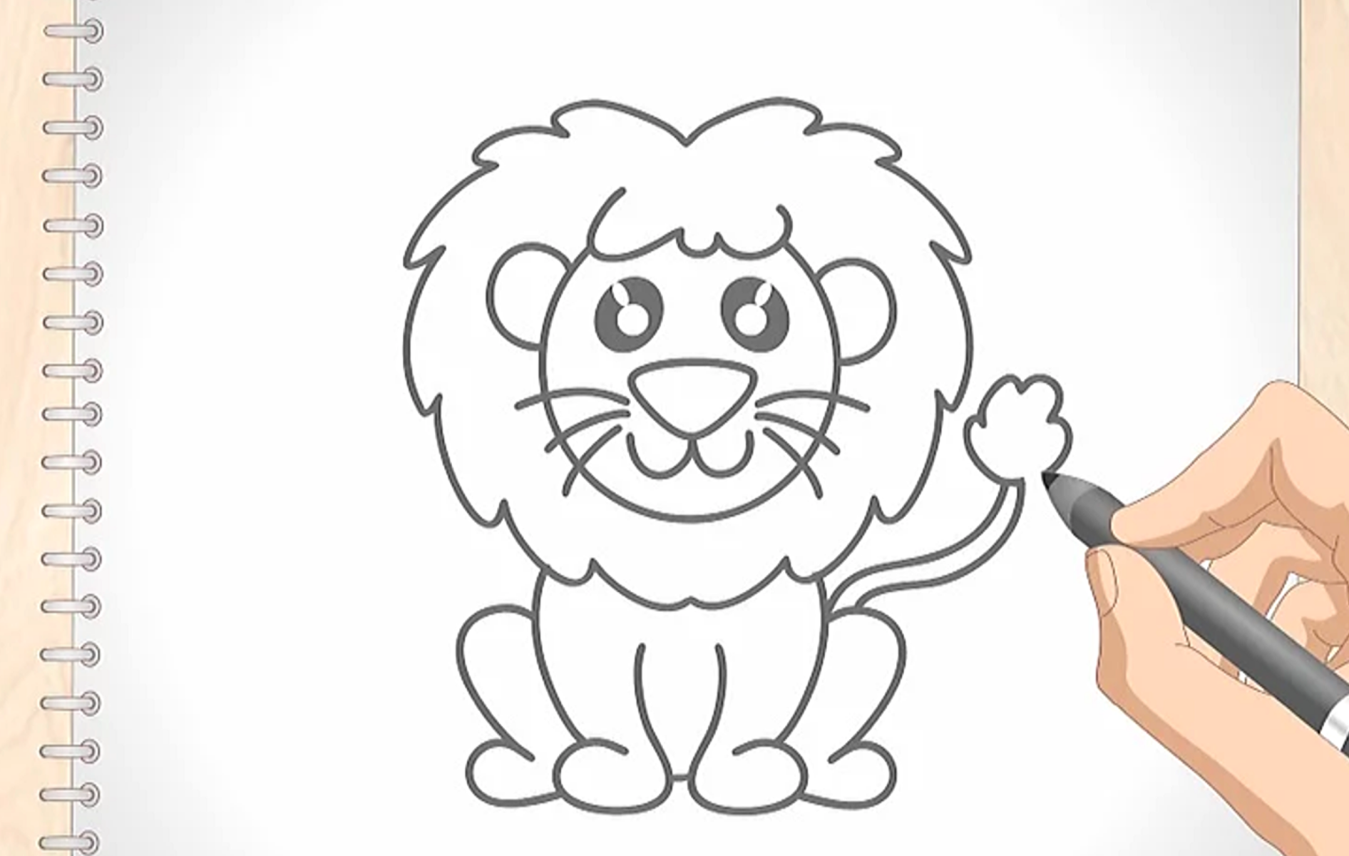 Dessiner un lion.
