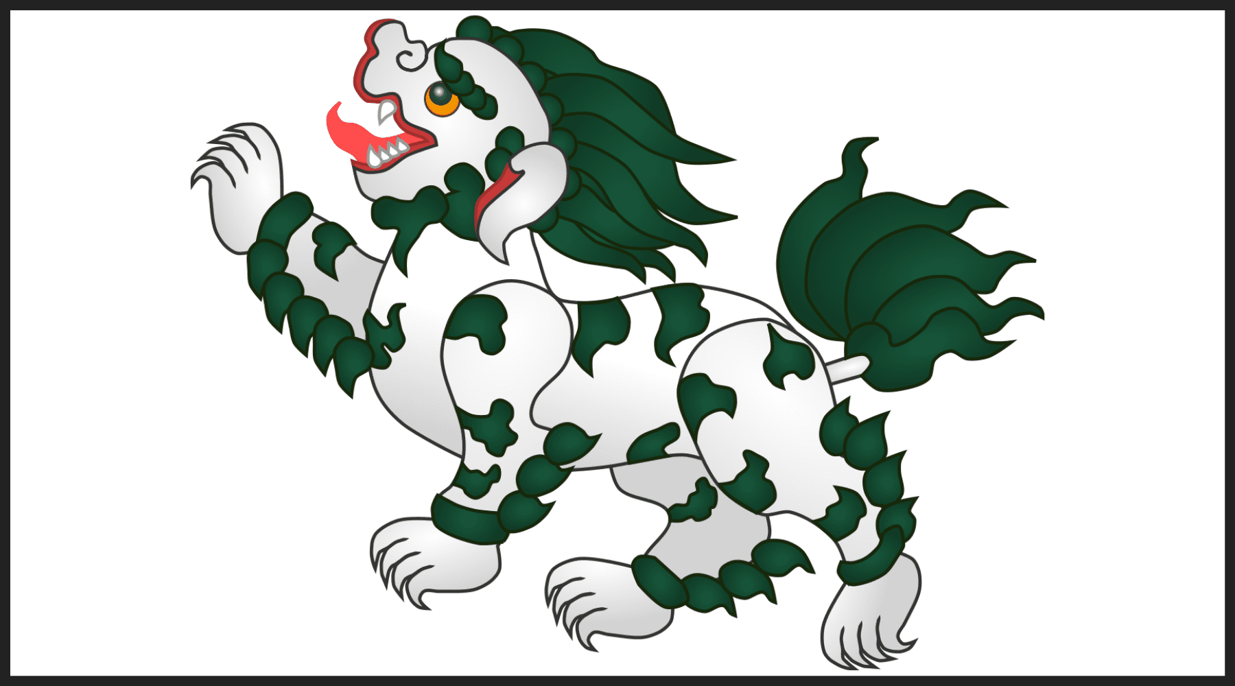 Lion des neiges.