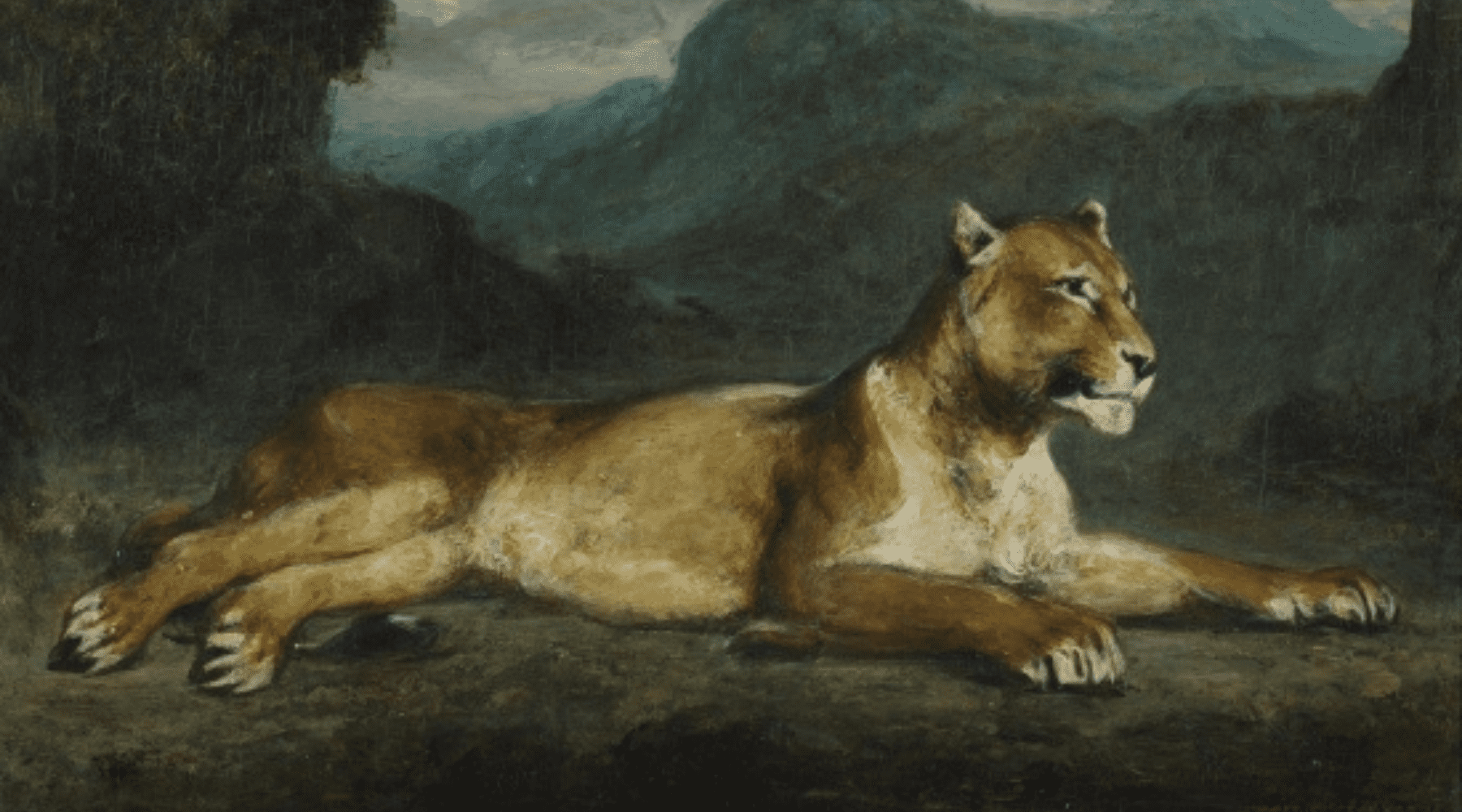 Inclinable lion.