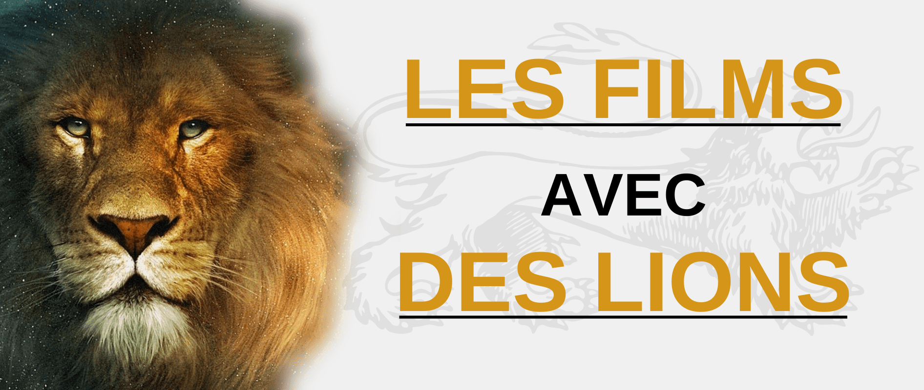 Les plus beaux Films avec des Lions