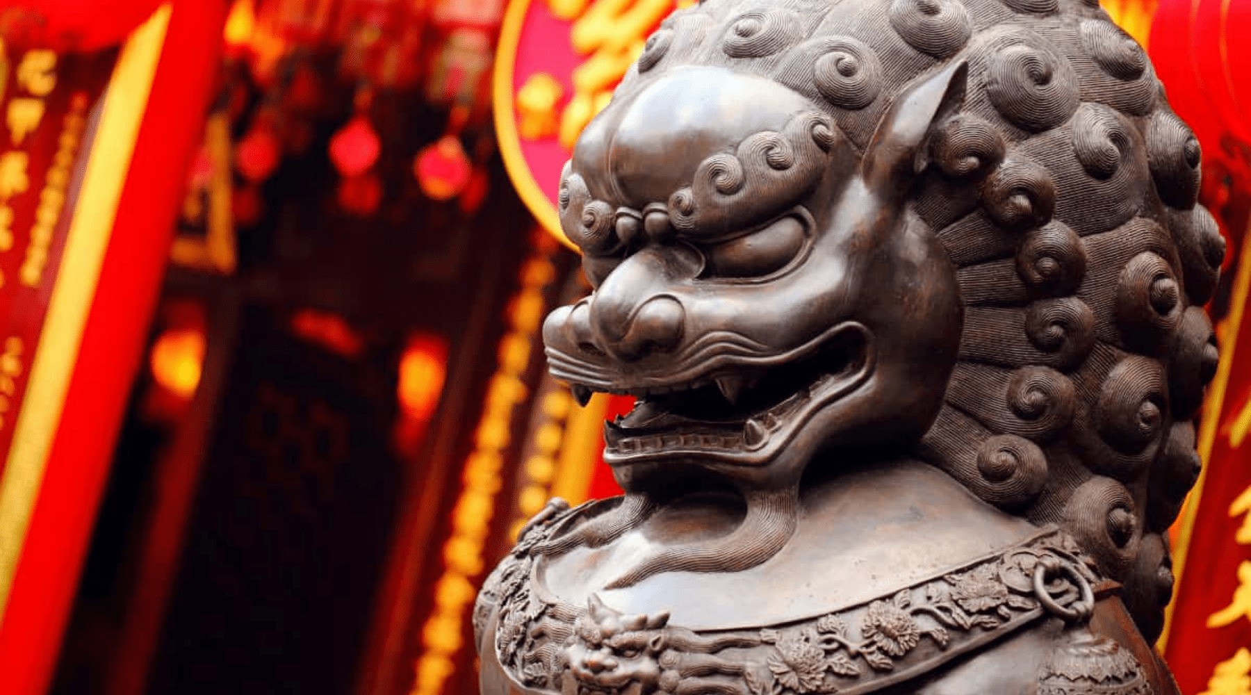 Lion chinois chien
