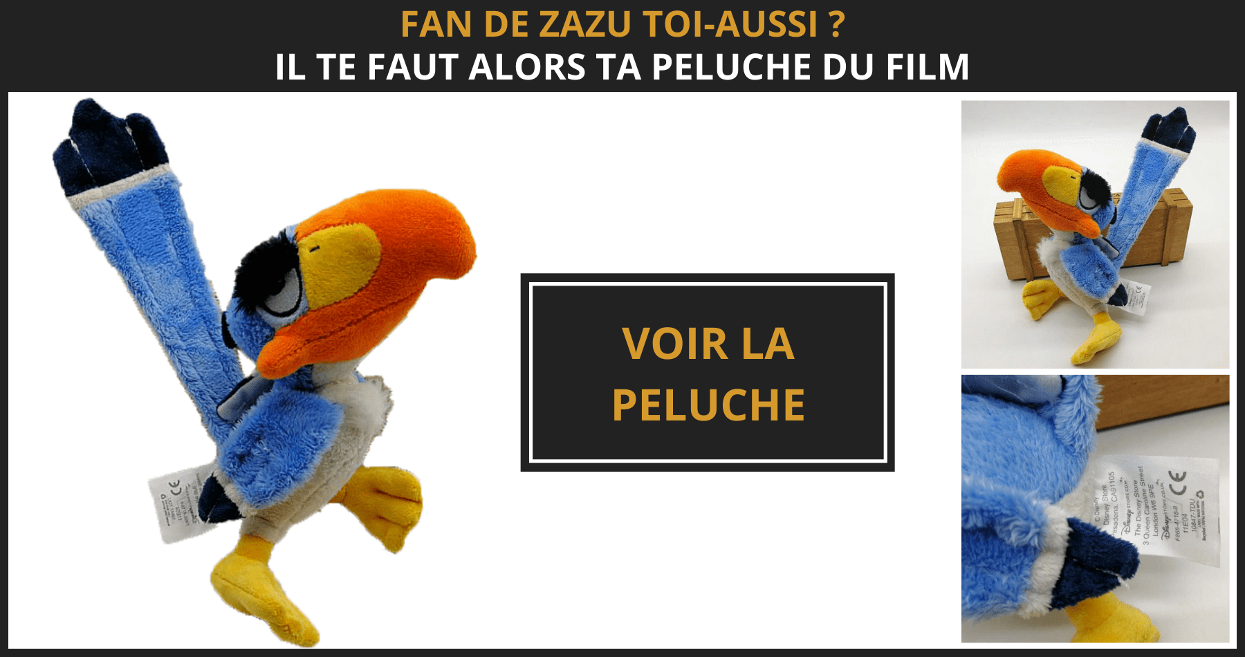 peluche zazu roi lion