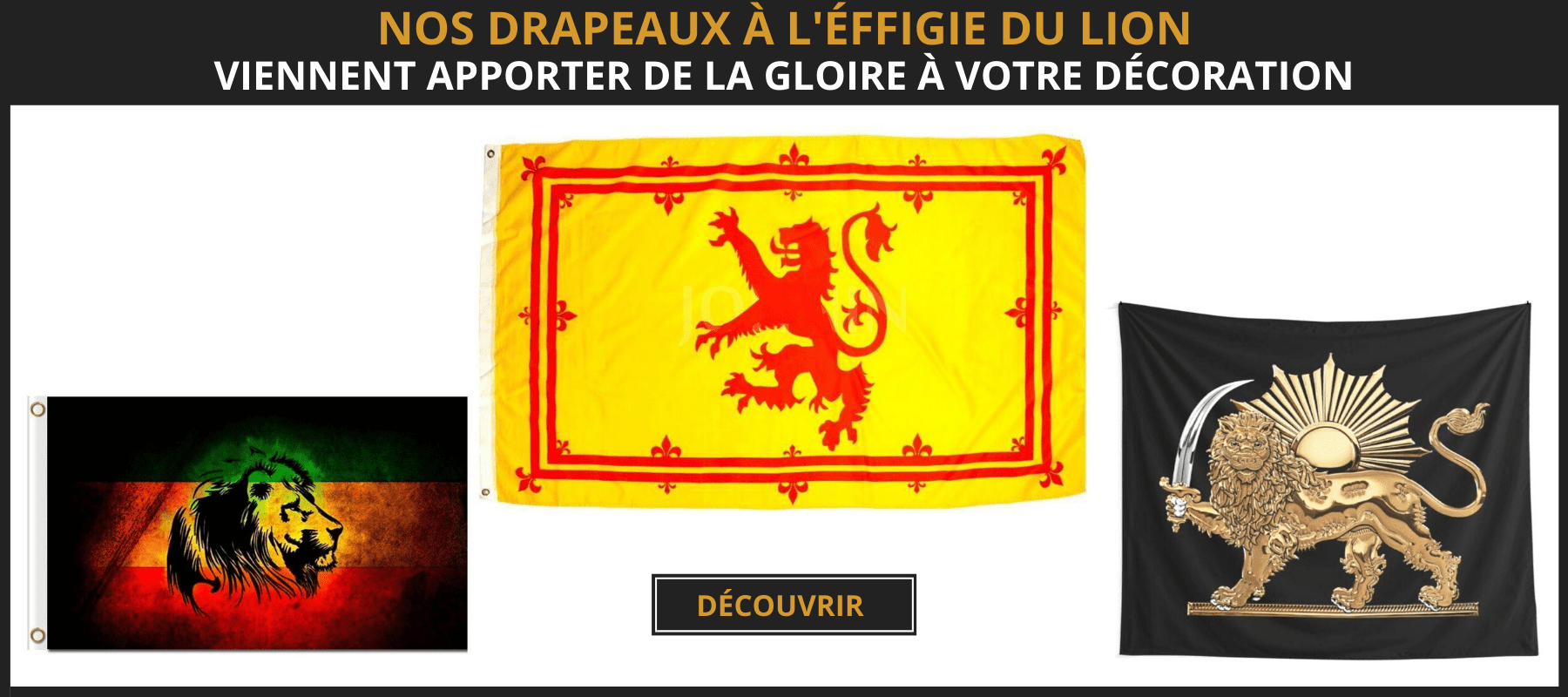 drapeaux lion