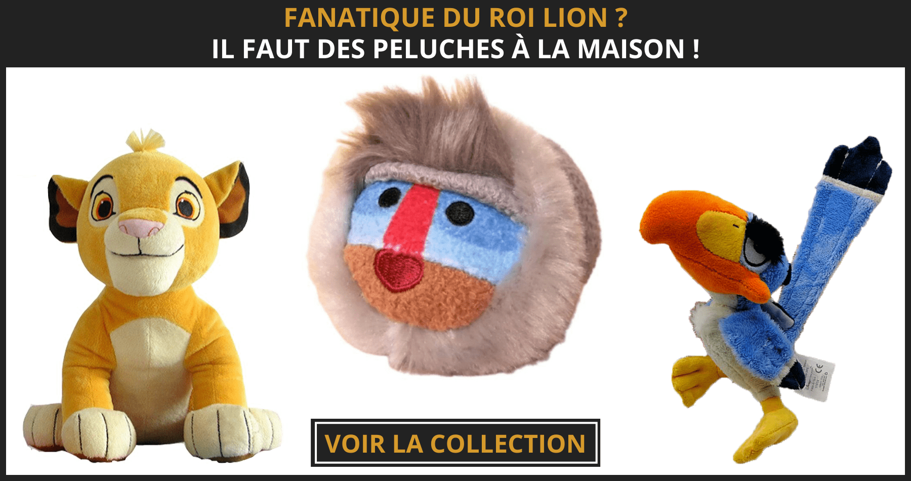 peluche roi lion