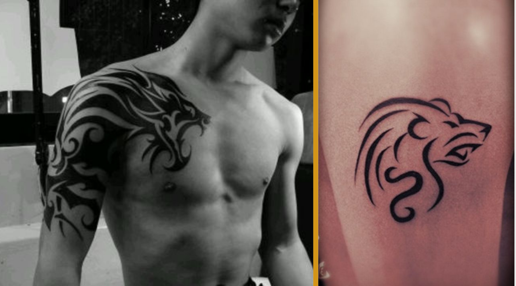tatouage animal poitrine