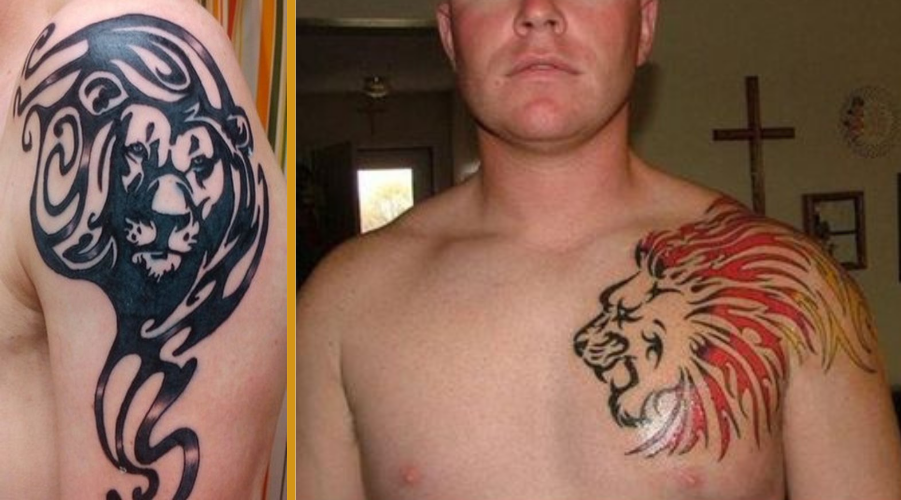 lion tribaux en tatoo