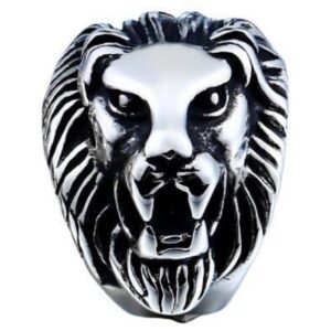 Bague Homme Argent Lion