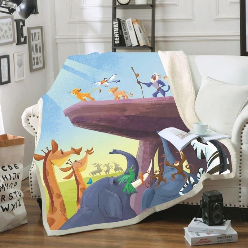 Couverture Polaire Le Roi Lion Jungle