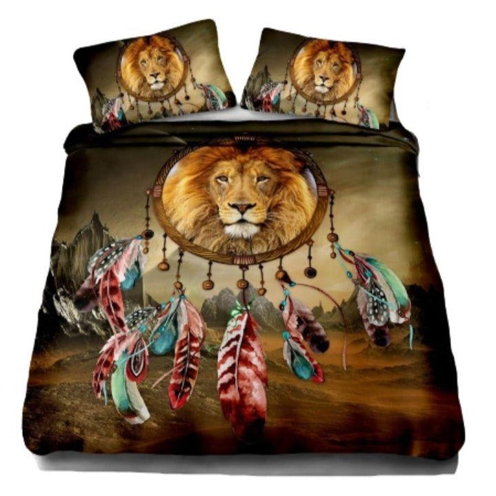Housse de Couette Lion Attrape-rêve