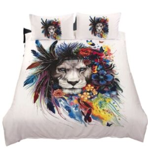 Housse de couette Lion Multicolore