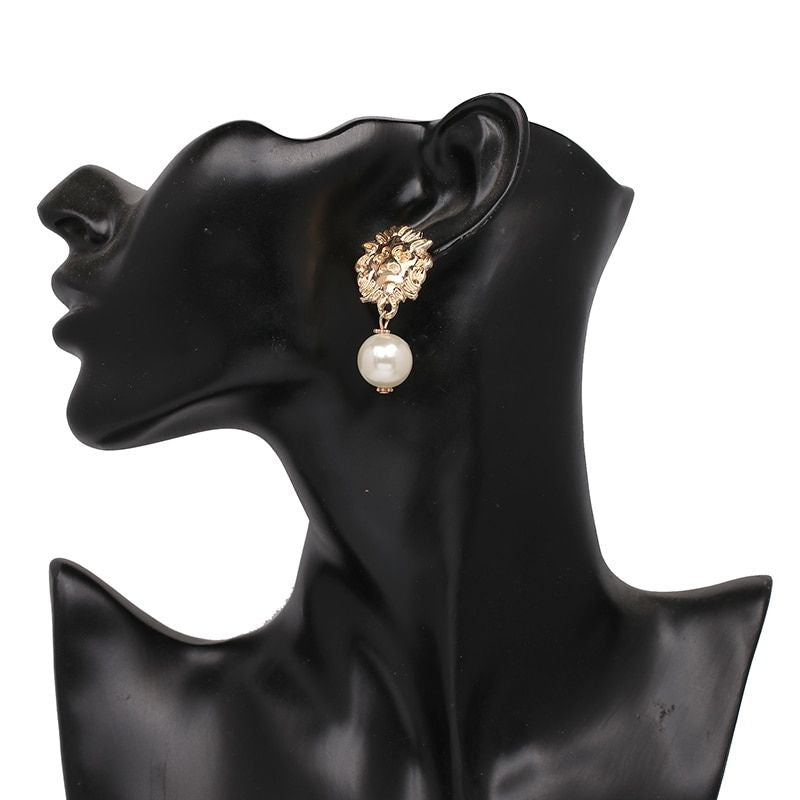 boucle d'oreille perle support
