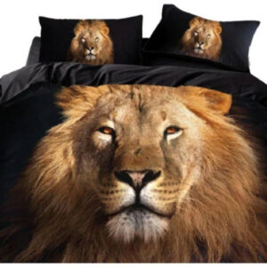 Housse de Couette Lion Noire