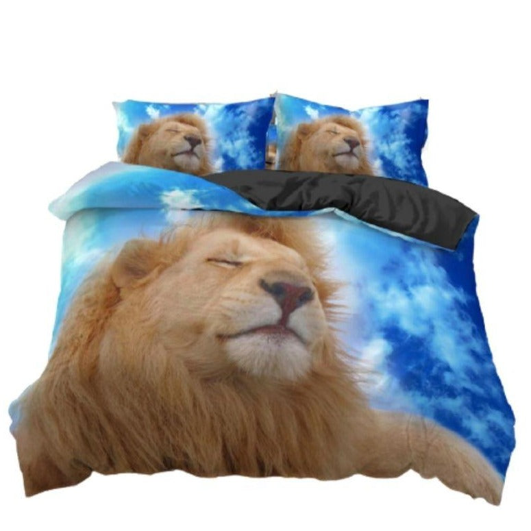Lion endormi housse