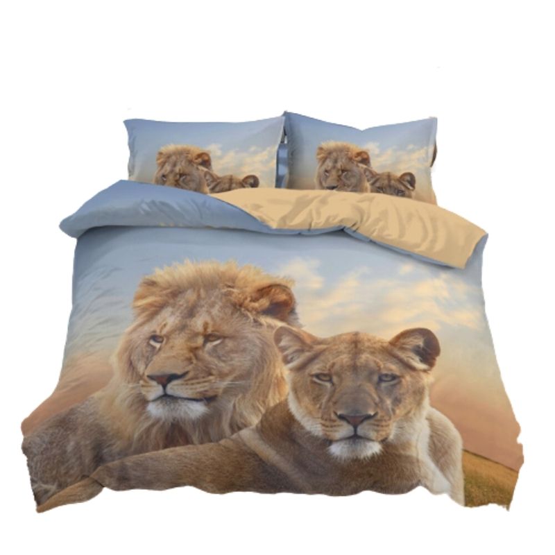 Housse de Couette Lion Couple