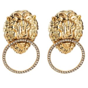 boucle d'oreille lion punk