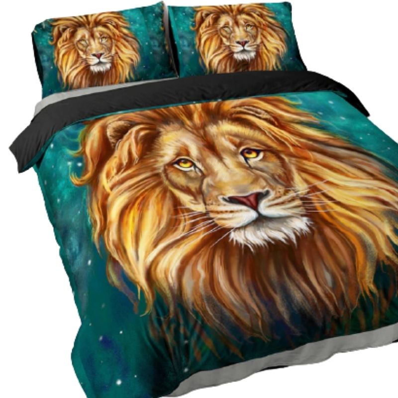 Le Roi Lion Housse de Couette Verte