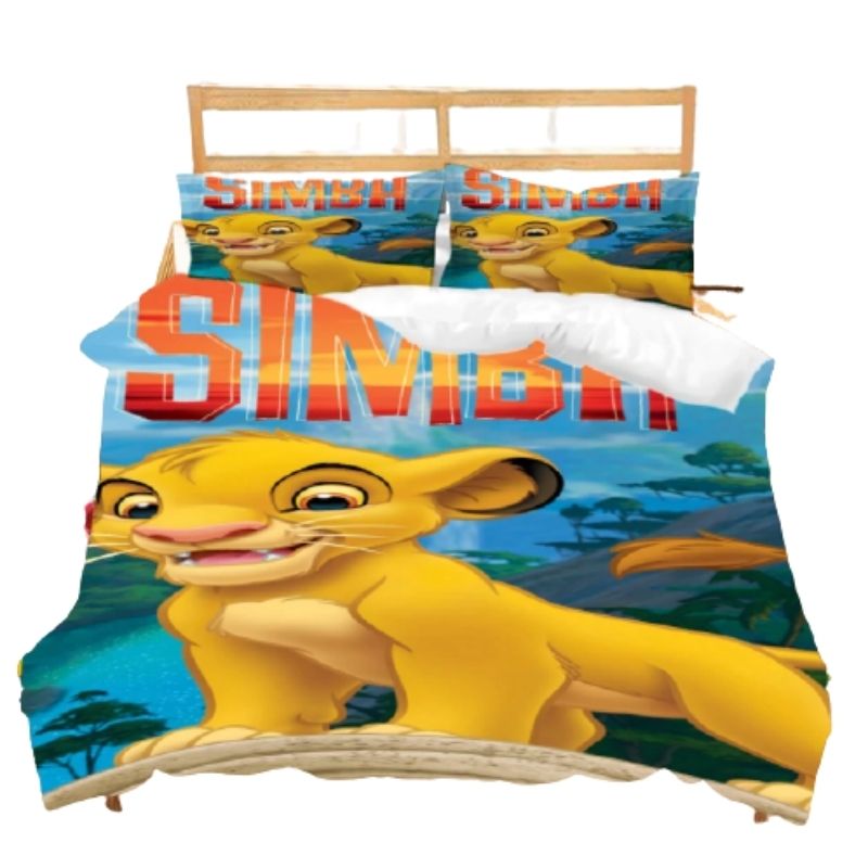 Housse de Couette Roi Lion Simba Malicieux