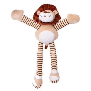 Peluche lion à rayures