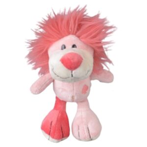 Peluche lion rose