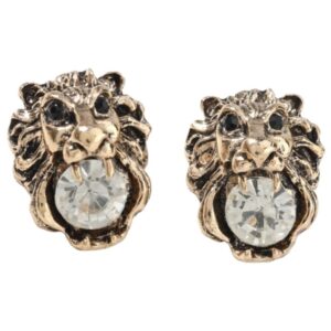 boucle d'oreille lion baroque