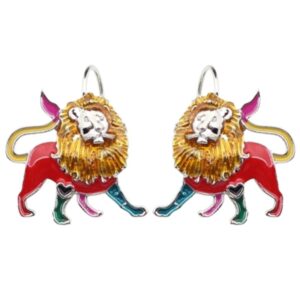 boucle lion multicolore