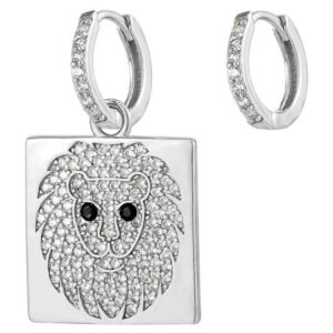 boucle d'oreille lion fashion