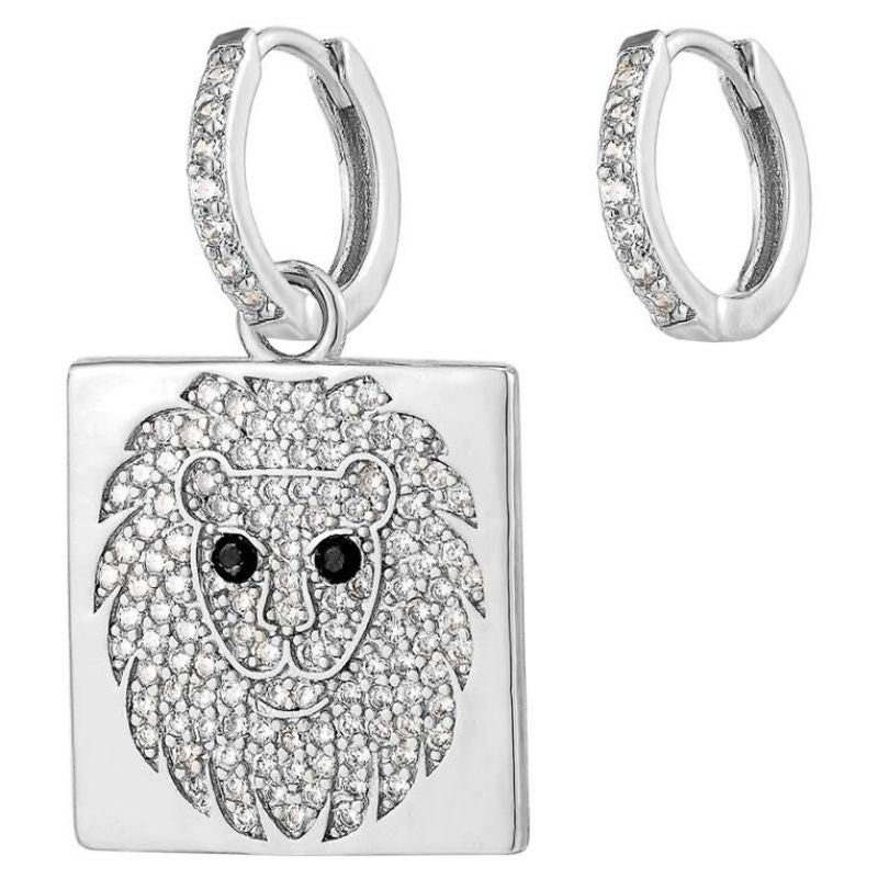 boucle d'oreille lion fashion