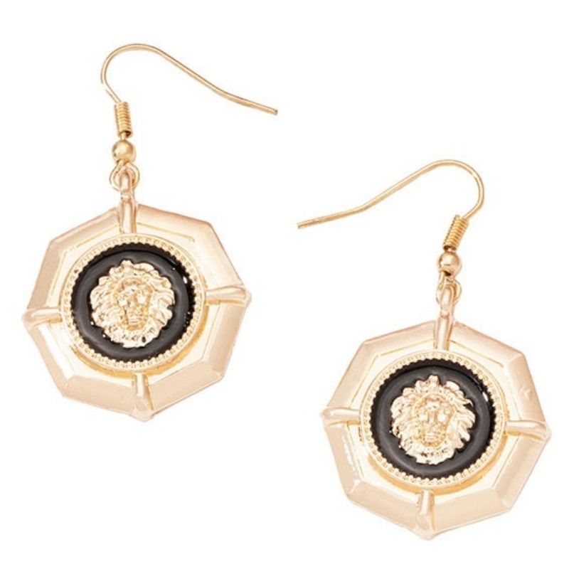 boucle d'oreille lion femme