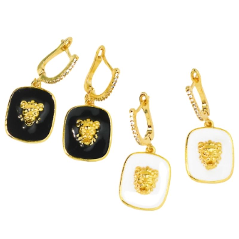 boucle d'oreille médaillon