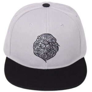casquette lion noire et blanc