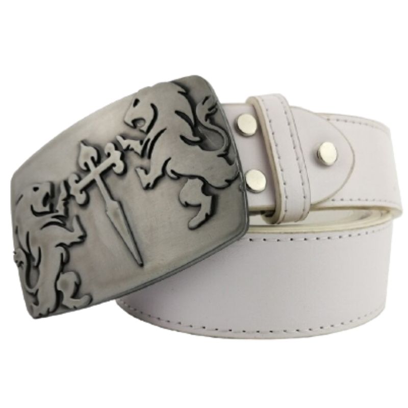 Ceinture tête de lion combattant