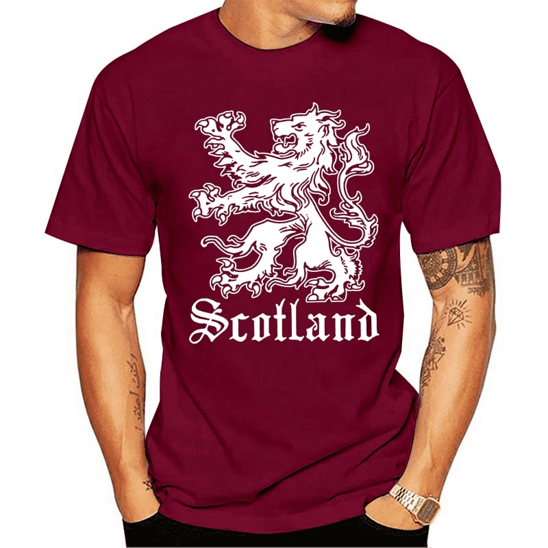 T-Shirt Lion Man Rouge