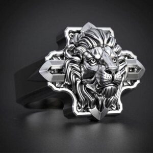 Bague style Chevalière Tête de Lion