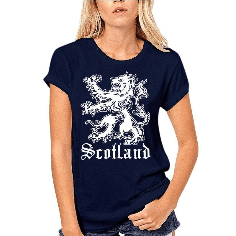 T-Shirt Lion Woman Marine