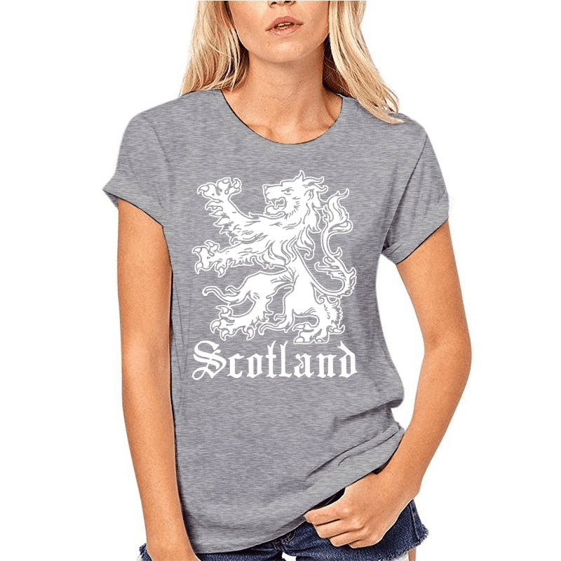 T-Shirt Lion Woman Gris