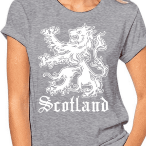 t shirt lion gris femme