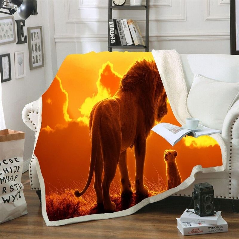 Couverture Roi Lion Mufasa et Simba
