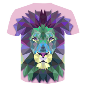 T-Shirt Lion Violet Dos
