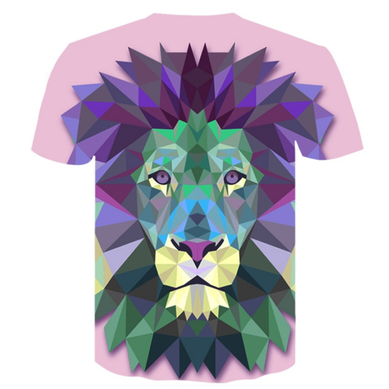 T-Shirt Lion Violet Dos