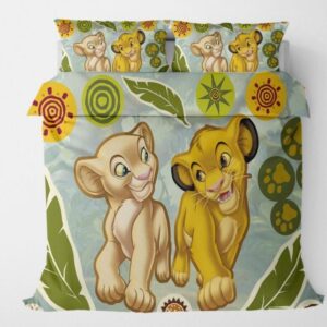 Housse de Couette Le Roi Lion Disney Simba et Nala nature